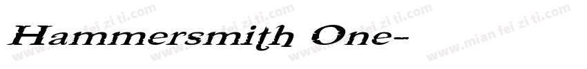 Hammersmith One字体转换